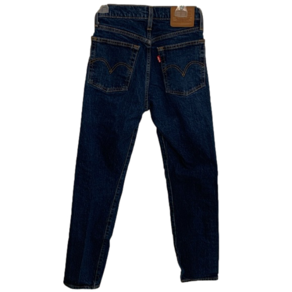 Levis Wedgie Jeans Premium Size 23 Dark Blue Wash - Picture 5 of 9